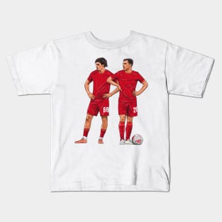 Trent and Robbo take free kicks Kids T-Shirt